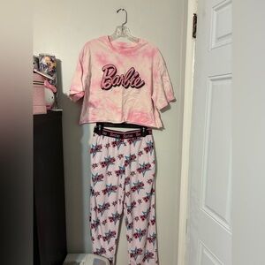 Mattel Barbie Tie-Dye Pink Pajama Set